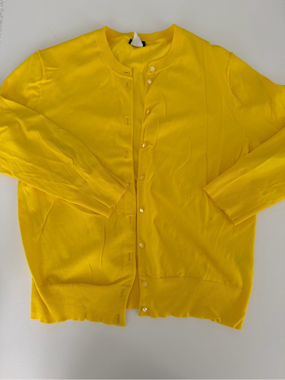 J. Crew Sunny Yellow “the Jackie” Button-Up Cardigan - Picture 2 of 5